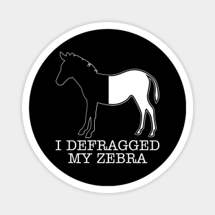 I Defragged My Zebra Magnet